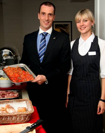 General Manager Tobias Ammon is rightly proud of the breakfast buffet that